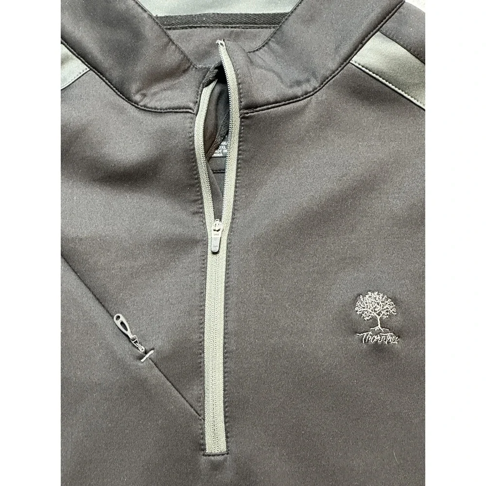 Sun Mountain‎ Jacket Mens 2XL Gray 1/4 Zip Softshell Golf Thorntree Pullover